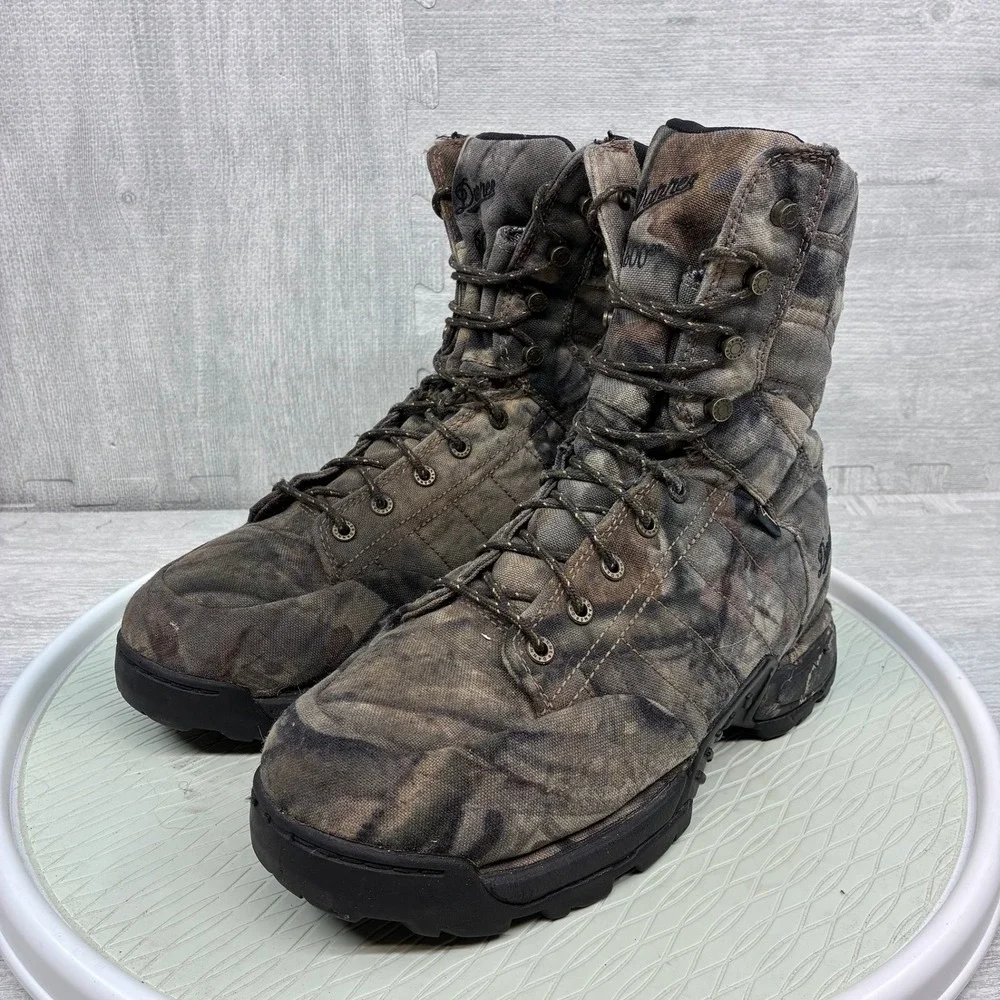 Danner Pathfinder Hunting Boots Mens 10 Camo Gore-Tex 600G Thinsulate 43226